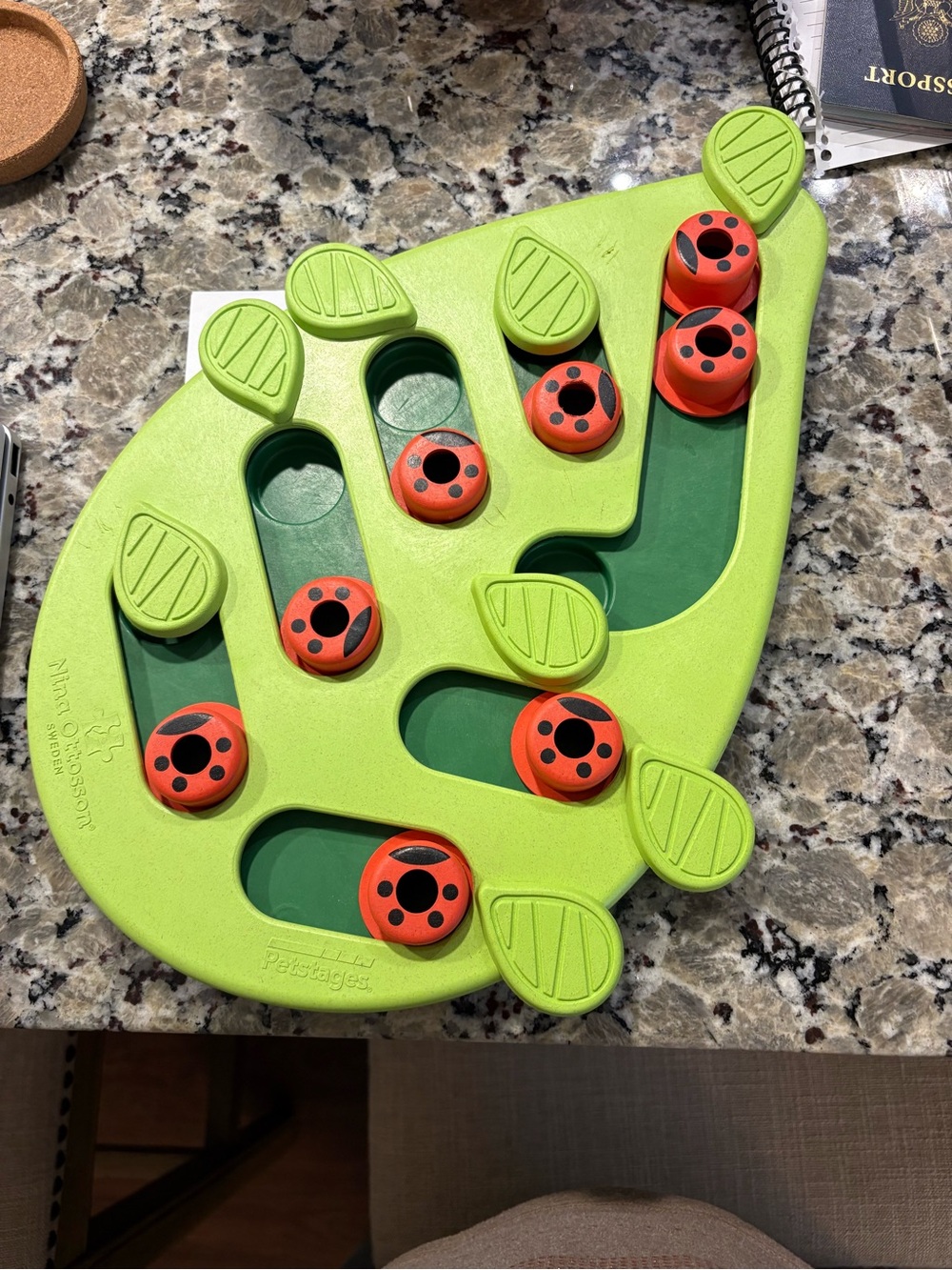 Dog treat puzzle - moving parts